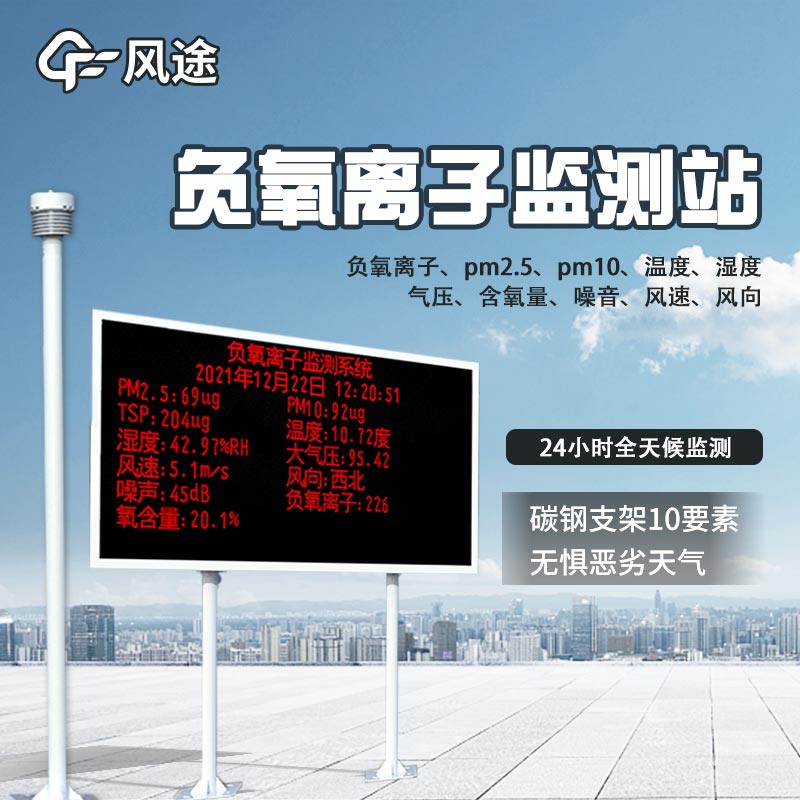 用數(shù)據(jù)量化生態(tài)效益，公園負(fù)（氧）離子監(jiān)測系統(tǒng)